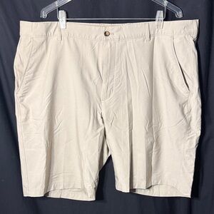 Greg Norman Collection Beige Flat Front Shorts